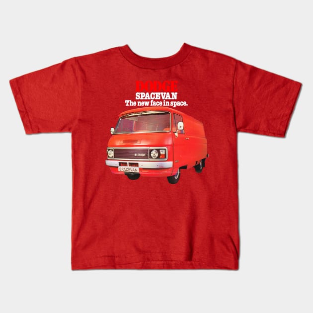 COMMER SPACEVAN - advert Kids T-Shirt by Throwback Motors